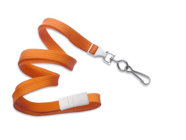 Cordoncino piatto 10mm ARANCIONE gancio in metallo (conf. da 100 pz.)