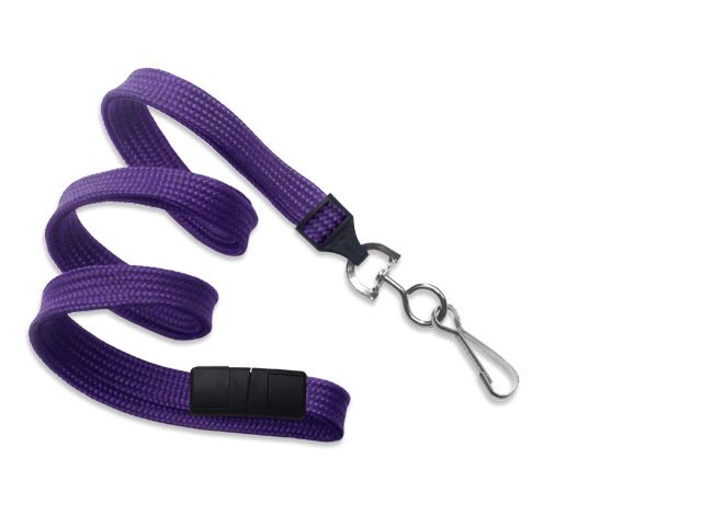 Cordoncino piatto 10mm VIOLA - gancio in metallo (100 pz.)