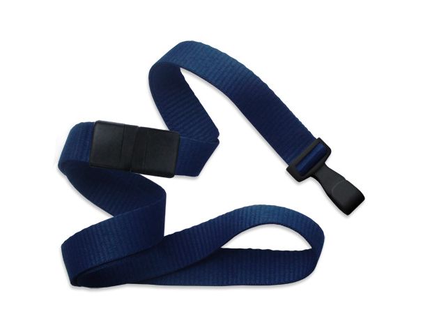Cordoncino piatto/ondulato 16mm BLU NAVY con clip (100 pz.)