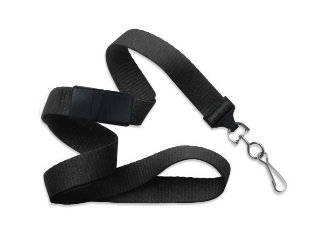 Cordoncino piatto/ondulato 16mm NERO - gancio (100 pz.)