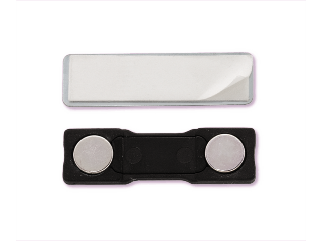 MagnaLite-portabadge magnetico 45*13mm  -  NERO  (conf. da 100 pz.)