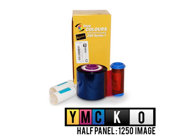 Zebra ZXP7 nastro colore 1/2 pannello YMCKO