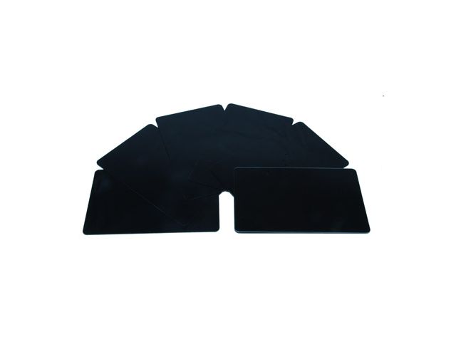 Tessera in PVC nera 0,76mm su 2 lati (conf. da 100 pz.)