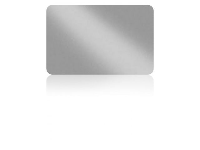 Zebra Card in Pvc ARGENTO metallico 0,76mm (conf. da 100 pz.)