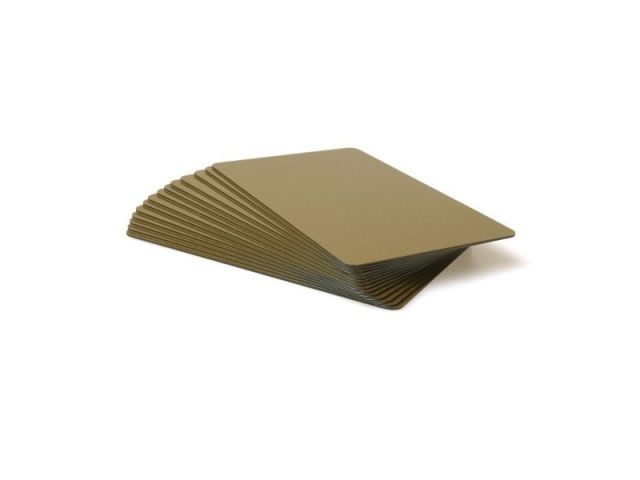 Tessera in PVC ORO (tendente Rosso) 0,76mm su 2 lati (conf. da 100 pz.)