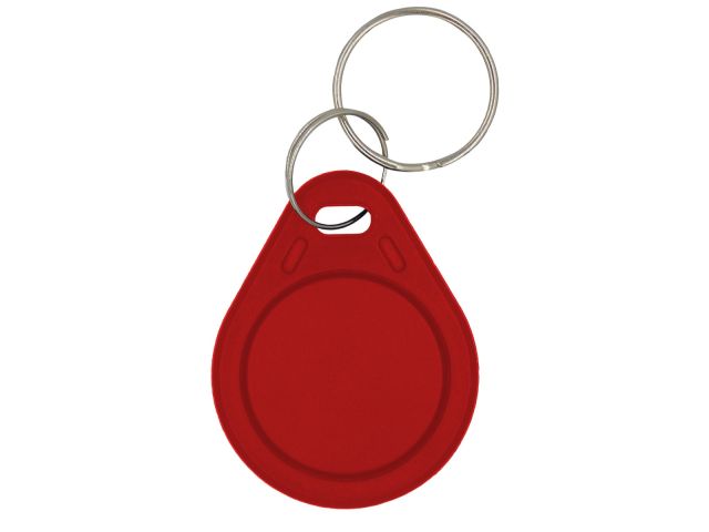 Portachiavi ROSSO con tag a 125kHz EM4100 TK17