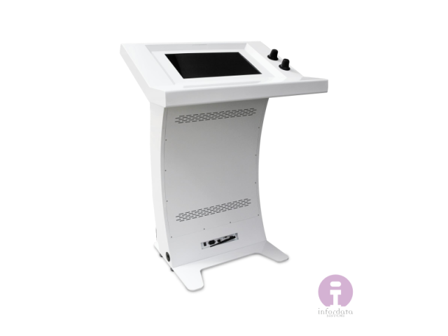 Totem a doppio display per conferenze