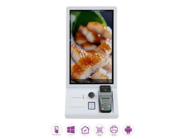 Totem multimediale compatto con display touch capacitivo 24"