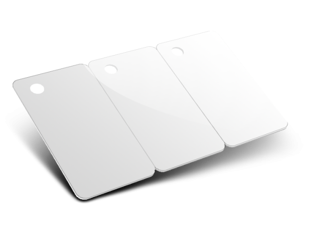 Zebra Card in Pvc 0,76mm "Tricard Portachiavi" (conf. da 100 pz.)