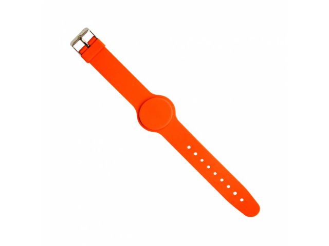 Braccialetto in silicone Fudan08 1K 13,56MHz regolab.ARANCIO