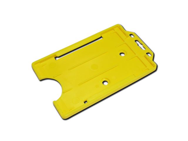 Portabadge aperto in ABS semi-rigido  GIALLO (100 pz.)